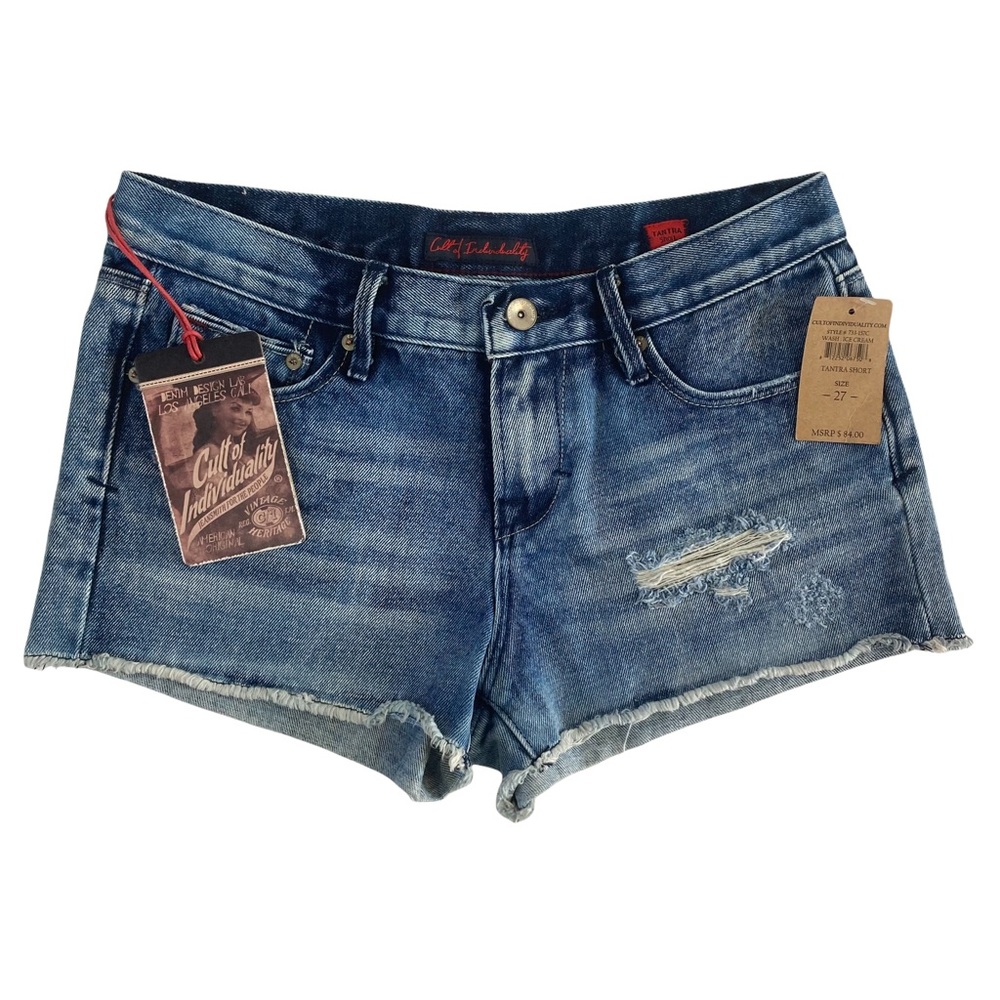 Cult of Individuality Tantra Distressed Shorts - Picture 3 of 13